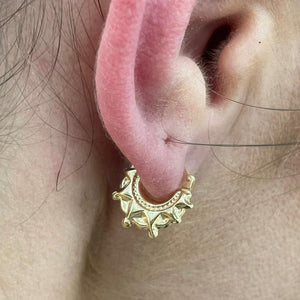 Yellow Gold Creoles - Product Code - VX100