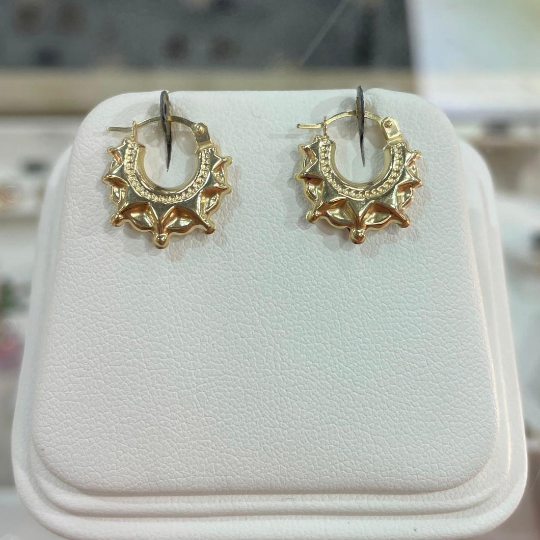 Yellow Gold Creoles - Product Code - VX100
