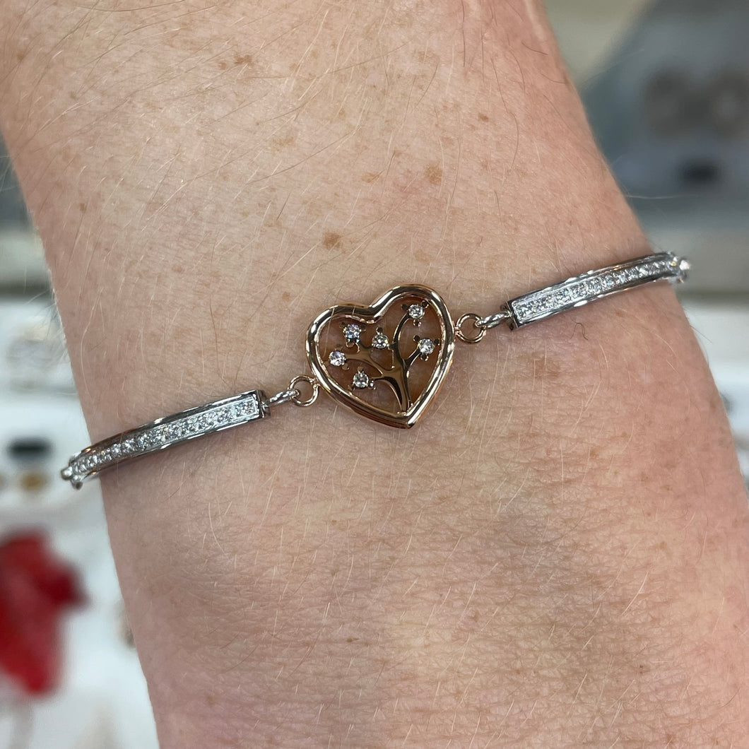 Nomination Rose Tree of Life Stone Set Bracelet