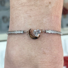 Load image into Gallery viewer, Nomination Rose Moon Bracelet with Stone
