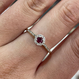 Ruby & Diamond Ring - Product Code - A328