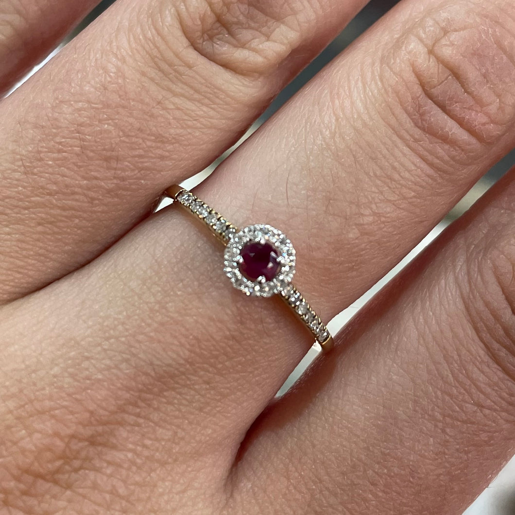 Ruby & Diamond Ring - Product Code - A328
