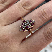 Load image into Gallery viewer, Ruby &amp; Diamond Designer Ring - Product Code - A79
