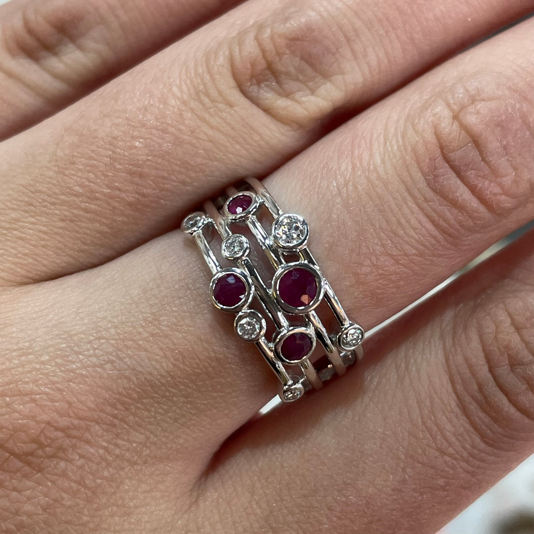 Ruby & Diamond Ring - Product Code - A140