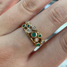 Load image into Gallery viewer, Emerald &amp; Diamond Ring - Product Code - A141
