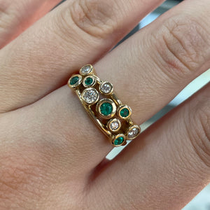 Emerald & Diamond Ring - Product Code - A141