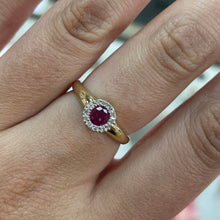 Load image into Gallery viewer, Ruby &amp; Diamond Ring - Product Code - A175
