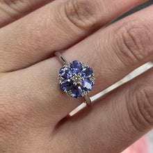 Load image into Gallery viewer, Tanzanite &amp; Diamond Ring - Product Code - A638
