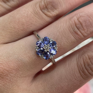 Tanzanite & Diamond Ring - Product Code - A638
