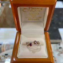 Load image into Gallery viewer, Ruby &amp; Diamond Yellow Gold Ring - Product Code - A78
