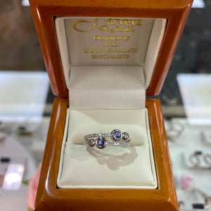 Bubble Ring Tanzanite & Diamond - Product Code - A895