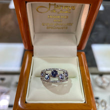 Load image into Gallery viewer, Designer Tanzanite &amp; Diamond Band - Product Code - A893
