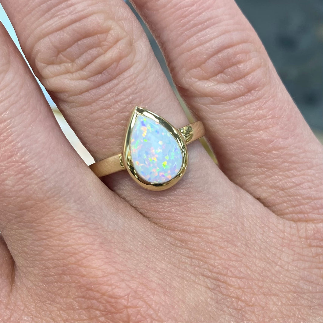 Opal Yellow Gold Ring - Product Code - C986