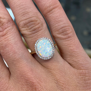 Opal & Stone Set Ring - Product Code - C37