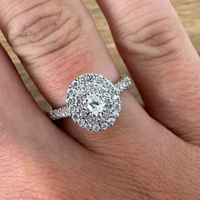 Load image into Gallery viewer, Oval Diamond Halo Ring - Product Code - G874
