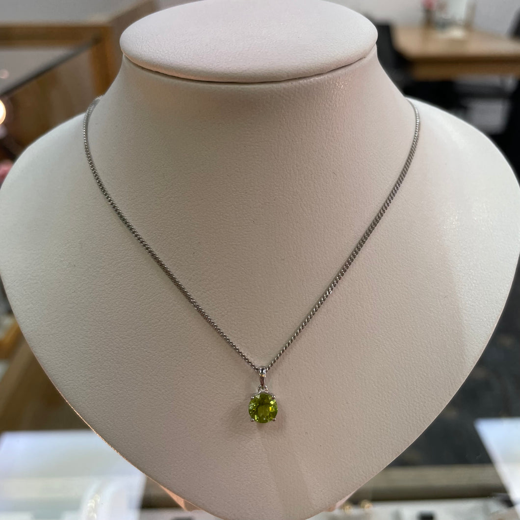 Peridot Pendant & Chain - Product Code - A229