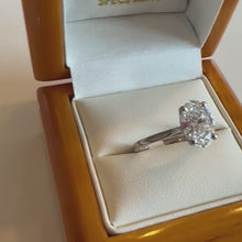 Load and play video in Gallery viewer, Platinum Two Carat Oval Lab Grown Diamond Ring - Product Code - LB11
