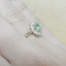 Load and play video in Gallery viewer, Emerald &amp; Diamond Ring - Product Code - R163
