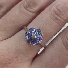 Load and play video in Gallery viewer, Tanzanite &amp; Diamond Ring - Product Code - A638
