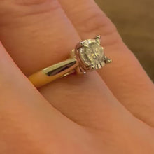 Load and play video in Gallery viewer, Yellow Gold Diamond Ring - Product Code - G824
