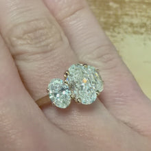 Load and play video in Gallery viewer, Oval Lab Diamond Trilogy Ring - Product Code - LB43
