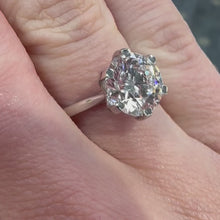 Load and play video in Gallery viewer, Platinum 3ct Lab Diamond Ring - Product Code - LB26
