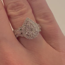Load and play video in Gallery viewer, One Carat Pear Shaped Diamond Ring - Product Code - G914
