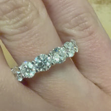 Load and play video in Gallery viewer, 2.54ct Round Lab Diamond Band - Product Code - LB49
