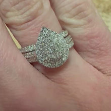 Load and play video in Gallery viewer, Set of Three Diamond Bridal Set - Product Code - G956
