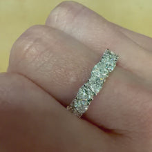 Load and play video in Gallery viewer, Trillion Cut Lab Diamond Band - Product Code - LB51
