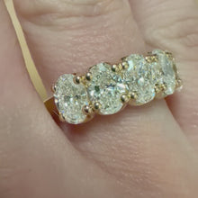 Load and play video in Gallery viewer, Lab Diamond Oval Band Ring - Product Code - LB47
