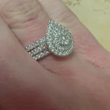 Load and play video in Gallery viewer, Set of Three Diamond Bridal Set - Product Code - G956
