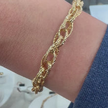 Load and play video in Gallery viewer, Yellow Gold Designer Bracelet - Product Code - VX716

