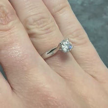 Load and play video in Gallery viewer, 18ct White Gold Lab diamond Solitaire Ring - Product Code - Y410
