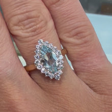 Load and play video in Gallery viewer, Blue Topaz Yellow Gold Ring - Product Code - H295
