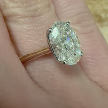 Load and play video in Gallery viewer, 2.57ct Oval Lab Diamond Ring - Product Code - LB37
