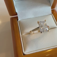 Load and play video in Gallery viewer, Two Carat Rectangular Lab Grown Diamond Ring - Product Code - LB30
