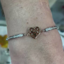 Load and play video in Gallery viewer, Nomination Rose Tree of Life Stone Set Bracelet
