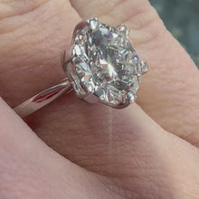 Load and play video in Gallery viewer, Platinum 3ct Lab Diamond Ring - Product Code - LB26
