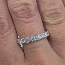 Load and play video in Gallery viewer, One Carat Lab Diamond Claw Set Band - Product Code - LB45

