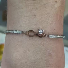 Load and play video in Gallery viewer, Nomination Rose Infinity Stone Bracelet
