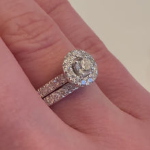 Load and play video in Gallery viewer, One Carat Diamond Bridal set - Product Code - G916
