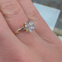 Load and play video in Gallery viewer, Yellow Gold Stone Set Solitaire Ring - Product Code -H58
