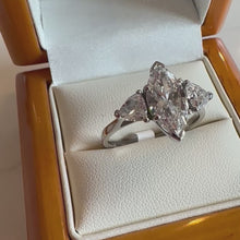 Load and play video in Gallery viewer, Two Carat Platinum Lab Diamond Marquise Ring - Product Code - LB23
