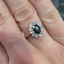 Load and play video in Gallery viewer, Oval Sapphire Ring - Product Code - H306

