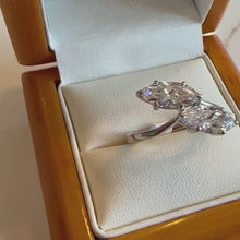 Load and play video in Gallery viewer, Two Carat Marquise Platinum Designer Lab Grown Ring - Product Code - LB15
