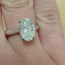 Load and play video in Gallery viewer, Two Carat Oval Lab Diamond Ring - Product Code - C42884
