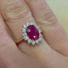 Load and play video in Gallery viewer, Ruby &amp; Diamond Ring - Product Code - R170
