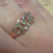 Load and play video in Gallery viewer, Rose Gold Hallmarked Peridot &amp; Diamond Ring - Product Code - A310
