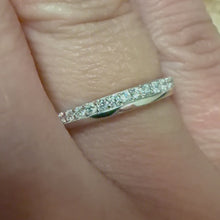 Load and play video in Gallery viewer, White Gold Diamond Band - Product Code - G745
